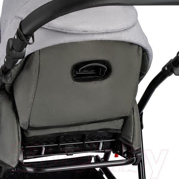 Изображение товара Детская универсальная коляска Alis Alvaro F 3 в 1 (Al 10, темно-серый/светло-серый/шалфей кожа)