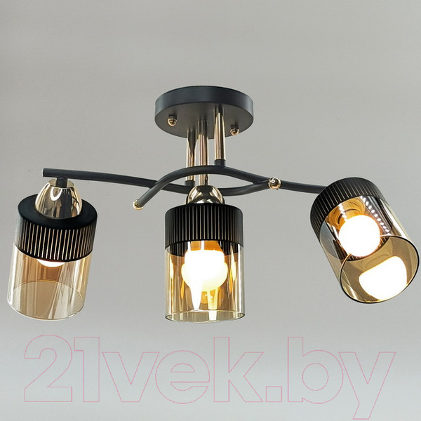 Изображение товара Люстра Aitin-Pro НПБ 02-3x60-101 / 9131/3 (золото/черный)