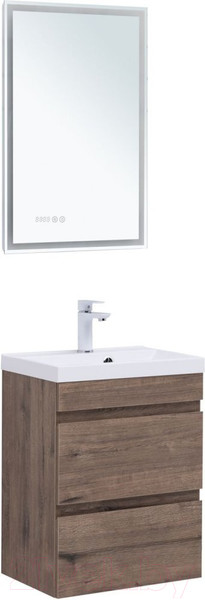 Изображение товара Тумба под умывальник Aquanet Нота New 50 / 334190 (дуб веллингтон табак)