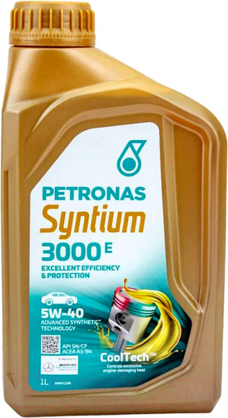 Изображение товара Моторное масло Petronas Syntium 3000 E 5W40 API SP ACEA A3/B4 70731E18EU (1л)