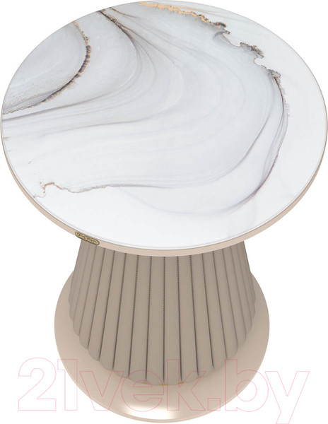 Изображение товара Журнальный столик Sheffilton SHT-CT38-C2 (корица/мраморное золото)