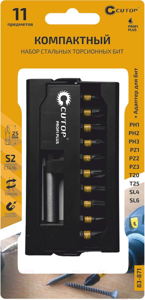 Изображение товара Набор бит Cutop Profi Plus / 83-871 (11пр)