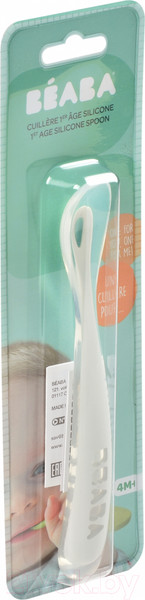 Изображение товара Ложка для кормления Beaba Cuillere Silic 1 Age L Mist 913463