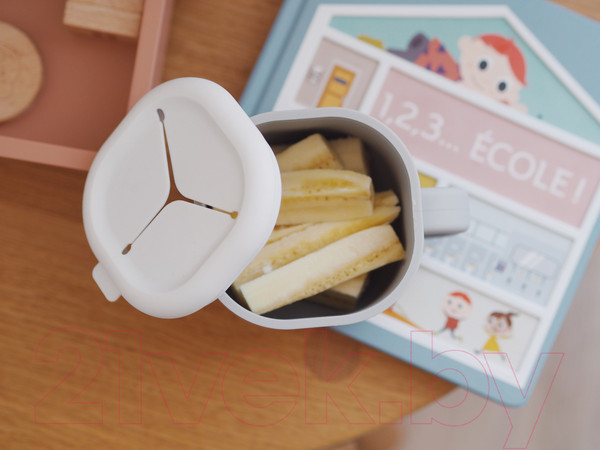 Изображение товара Контейнер для детского питания Beaba Tasse Pick'n Snack Velvet Grey 913565