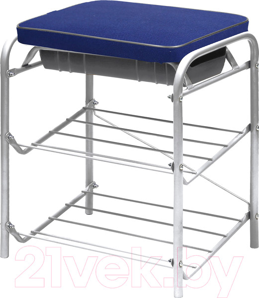 Изображение товара Банкетка Ника НБ1/СН (серо-синий)