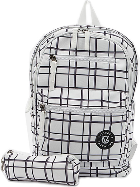 Изображение товара Школьный рюкзак Valigetti С пеналом / 308-1993-WHT (белый)