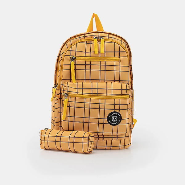 Изображение товара Школьный рюкзак Valigetti С пеналом / 308-1993-YLW (желтый)