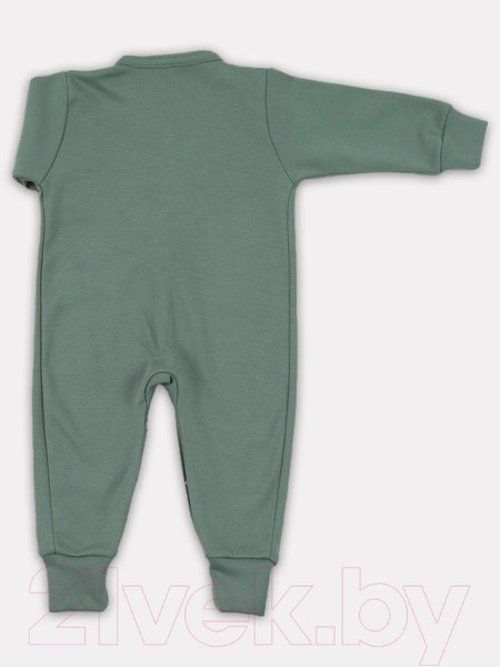 Изображение товара Набор комбинезонов для малышей Rant Mosaic на молнии / 1875/2 (р.80, зеленый)