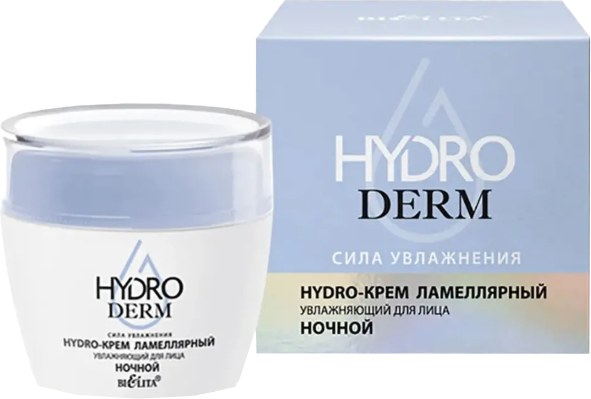 Изображение товара Крем для лица Belita HydroDERM Сила увлажнения ламеллярный ночной (50мл)