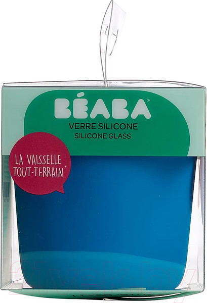 Изображение товара Стакан детский Beaba Silicone Glass Blue 913434