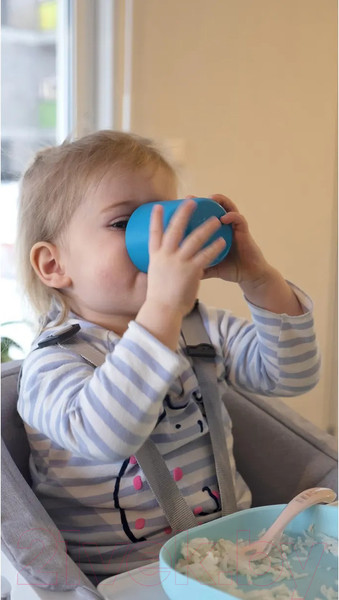 Изображение товара Стакан детский Beaba Silicone Glass Blue 913434