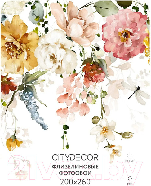 Изображение товара Фотообои листовые Citydecor Цветы и Растения 157 (200x260см)