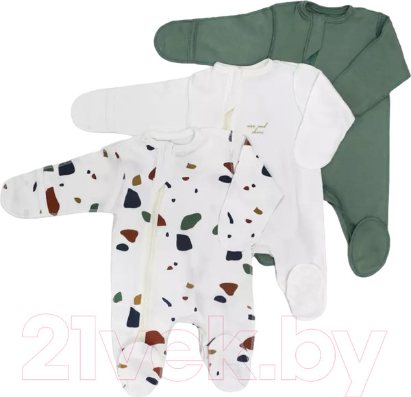 Изображение товара Набор комбинезонов для малышей Rant Mosaic / 1575/2 (р.62, зеленый)