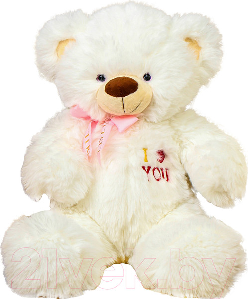 Изображение товара Мягкая игрушка Sima-Land Медведь. Я люблю тебя / 10575536 (белый)