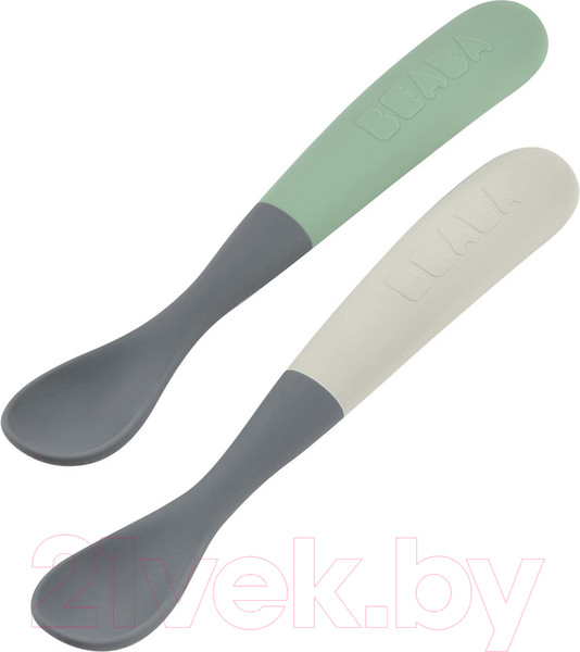 Изображение товара Набор столовых ложек для кормления Beaba Lot 2 Cuil Sil 1 Age Bi-T M/Gr 913574
