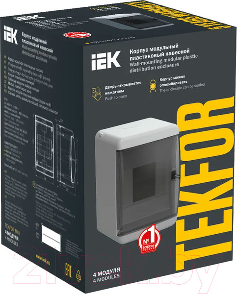 Изображение товара Бокс пластиковый IEK Tekfor Mini TFM-KP73-N-04-41-K01-K01