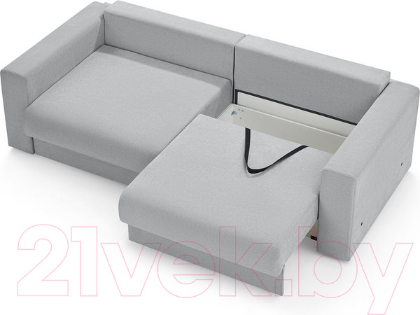 Изображение товара Диван Mio Tesoro Модена 331.01 (светло-серый 1064)