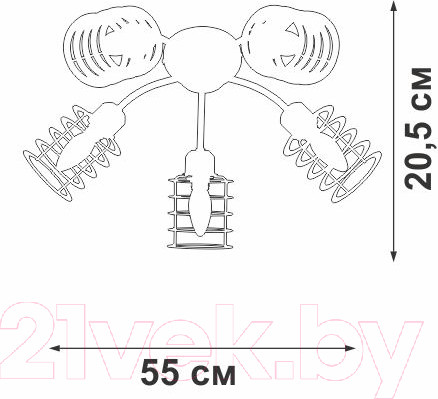 Изображение товара Люстра Vitaluce V4916-1/5PL
