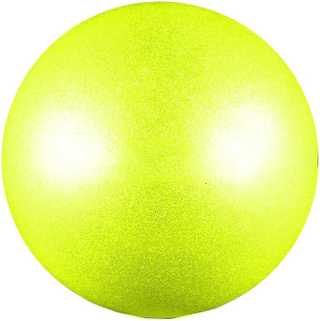 Изображение товара Мяч для художественной гимнастики Indigo Sport IN119 (лимонный с блестками)