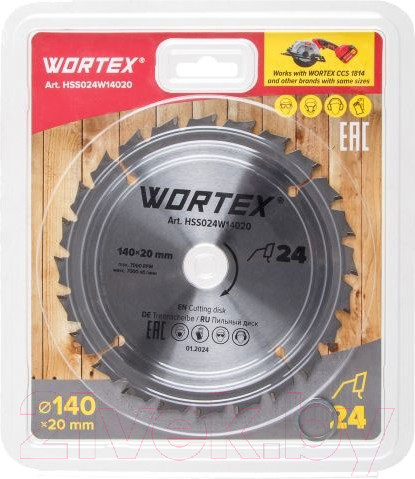 Изображение товара Пильный диск Wortex HSS024W14020