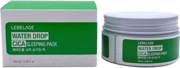 Изображение товара Маска для лица кремовая Lebelage Water Drop Cica Sleeping Pack С экстрактом центеллы (100мл)