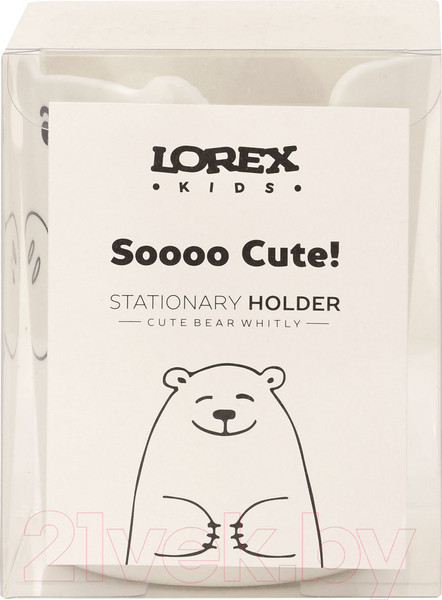 Изображение товара Подставка настольная Lorex Kids. Cute Bear / LXKDOCB-WH (белый)