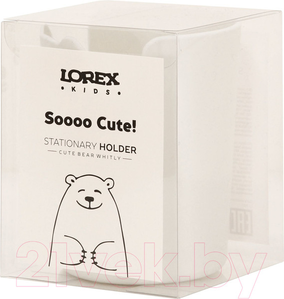 Изображение товара Подставка настольная Lorex Kids. Cute Bear / LXKDOCB-WH (белый)