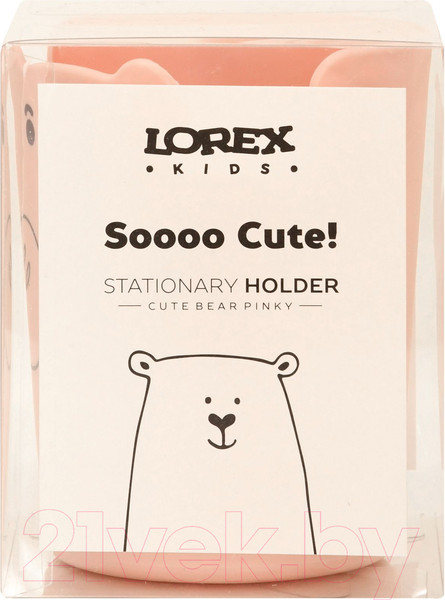 Изображение товара Подставка настольная Lorex Kids. Cute Bear / LXKDOCB-PK (розовый)