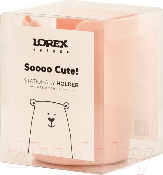 Изображение товара Подставка настольная Lorex Kids. Cute Bear / LXKDOCB-PK (розовый)