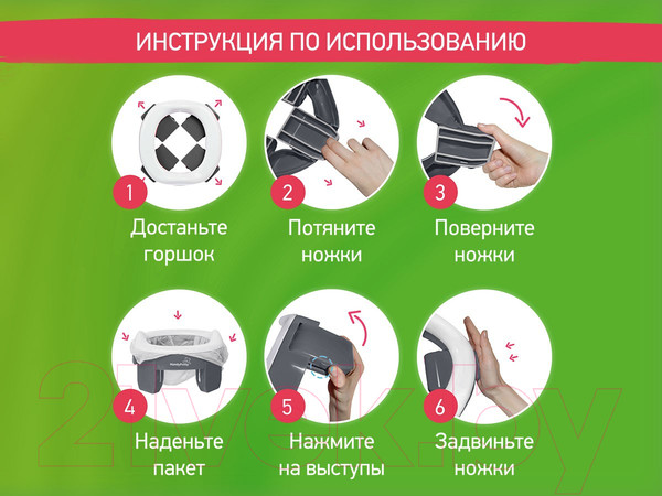 Изображение товара Дорожный горшок Roxy-Kids HandyPotty / HP-250GT (графит)