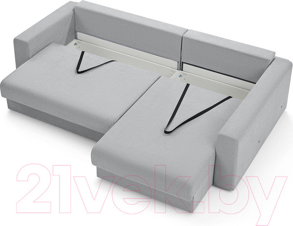 Изображение товара Диван угловой Mio Tesoro Модена 331.03 (светло-серый 1064)