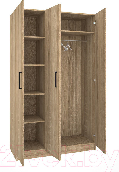 Изображение товара Шкаф МДК СК3 3-х створчатый 1980x1200x490 (дуб сонома)