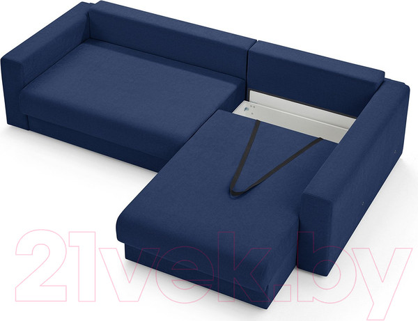 Изображение товара Диван угловой Mio Tesoro Модена 331.03 (синий 1476)