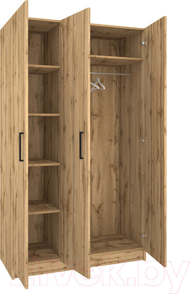 Изображение товара Шкаф МДК СК3 3-х створчатый 1980x1200x490 (дуб вотан)