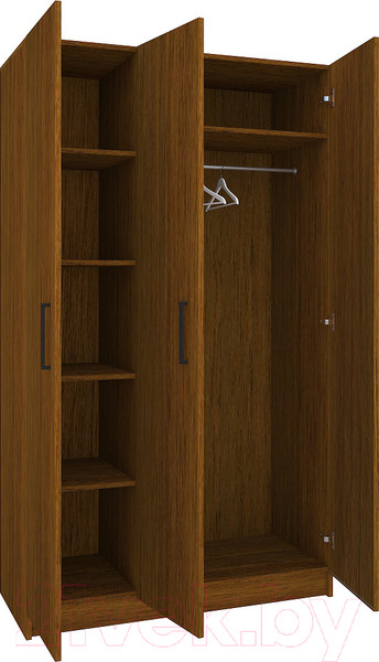 Изображение товара Шкаф МДК СК3 3-х створчатый 1980x1200x490 (орех гварнели)