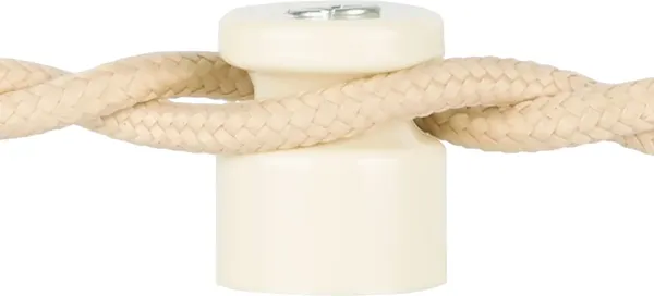 Изображение товара Декоративный изолятор TDM SQ2804-0003 (10шт, слоновая кость)