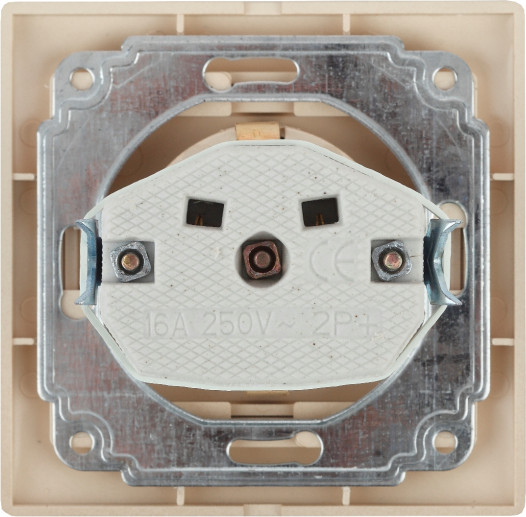 Изображение товара Розетка INTRO Plano 1-203-03 / Б0053892 (алюминий)