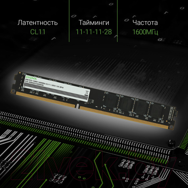 Изображение товара Оперативная память DDR3L Digma DGMAD31600004D