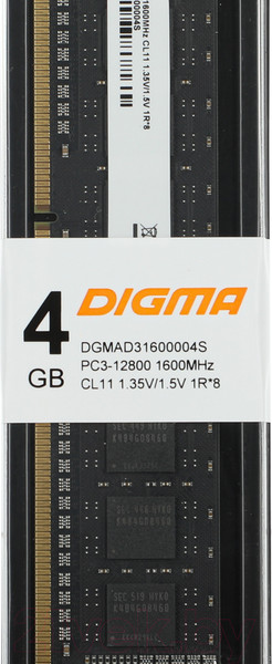 Изображение товара Оперативная память DDR3L Digma DGMAD31600004S