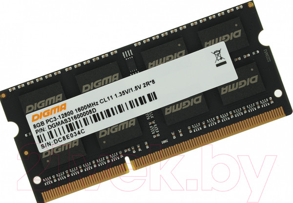 Изображение товара Оперативная память DDR3L Digma DGMAS31600008D
