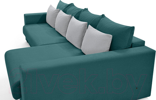 Изображение товара Диван угловой Mio Tesoro Модена 331.03 (бирюзовый 1480)