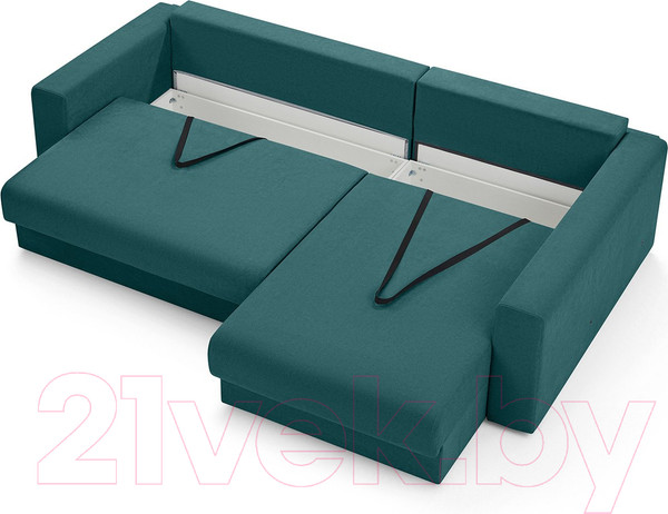 Изображение товара Диван угловой Mio Tesoro Модена 331.03 (бирюзовый 1480)