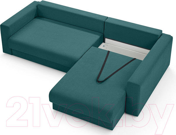 Изображение товара Диван угловой Mio Tesoro Модена 331.03 (бирюзовый 1480)