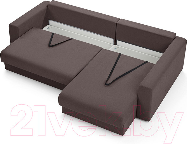 Изображение товара Диван угловой Mio Tesoro Модена 331.03 (коричневый 1482)