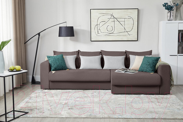 Изображение товара Диван угловой Mio Tesoro Модена 331.03 (коричневый 1482)