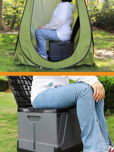 Изображение товара Портативный биотуалет Happy Home HH-021B (серый)