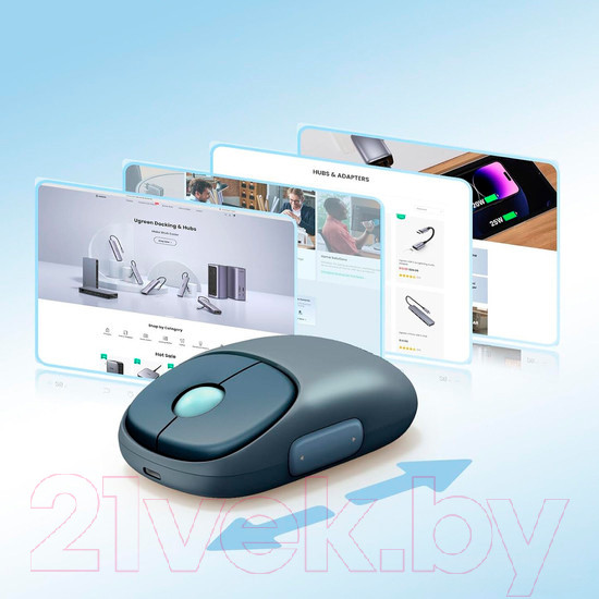 Изображение товара Мышь Ugreen MU102 FUN+ / 90538 (синий)