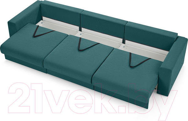 Изображение товара Диван Mio Tesoro Модена 331.04 (бирюзовый 1480)