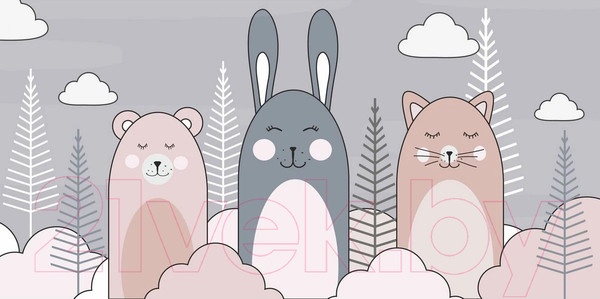 Изображение товара Фотообои листовые Citydecor Cute&Lovely 10 (300x150см)