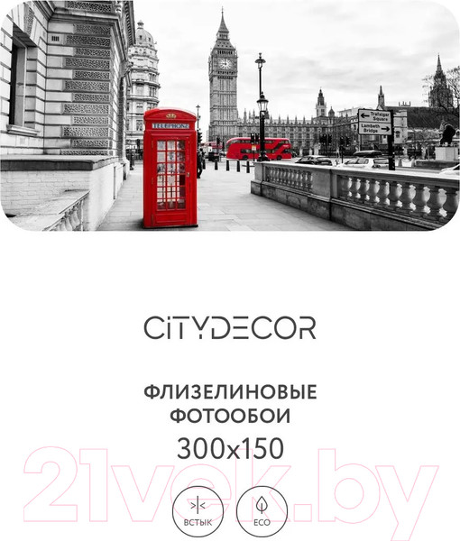 Изображение товара Фотообои листовые Citydecor Города и Архитектура 50 (300x150см)